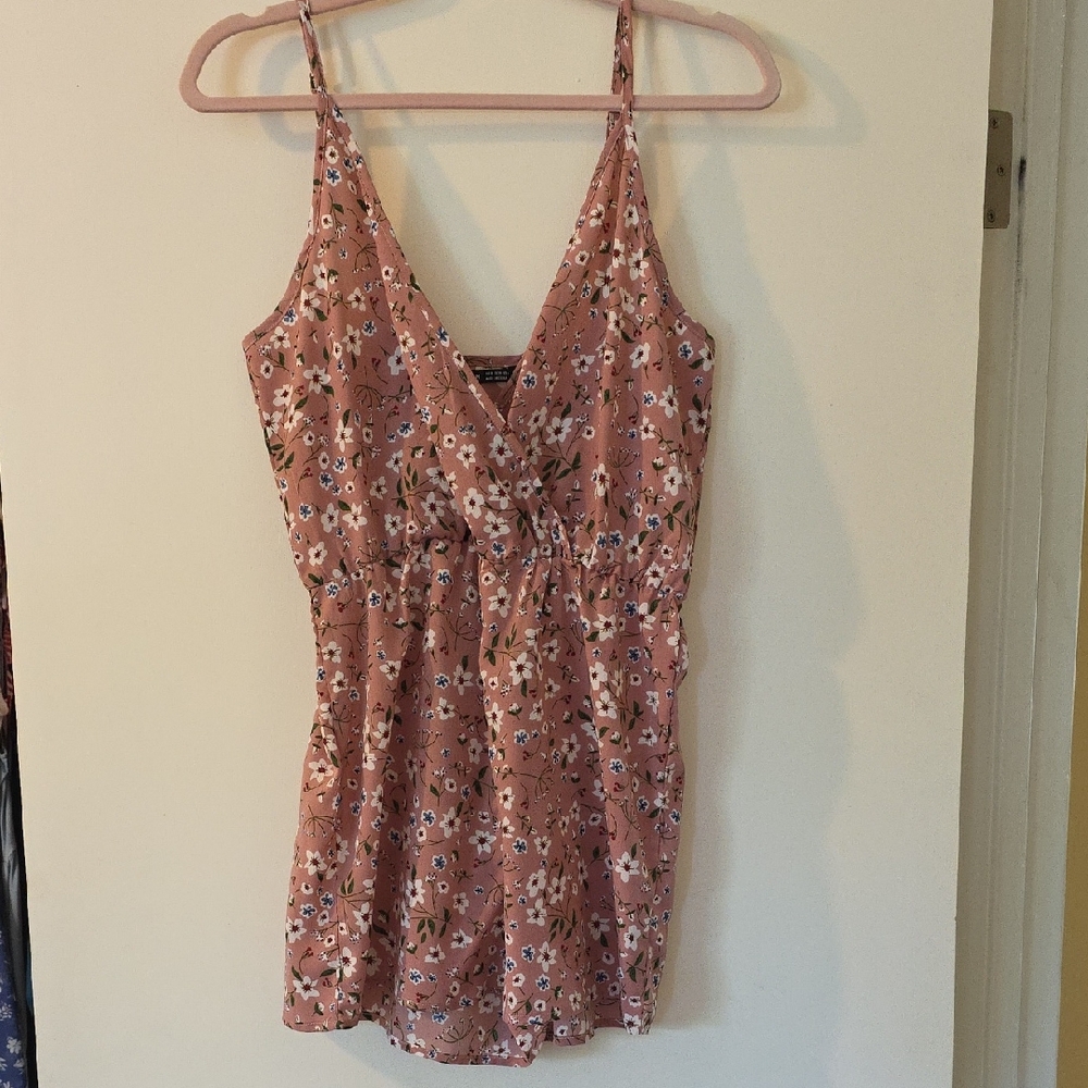 SHEIN Pink Floral Romper